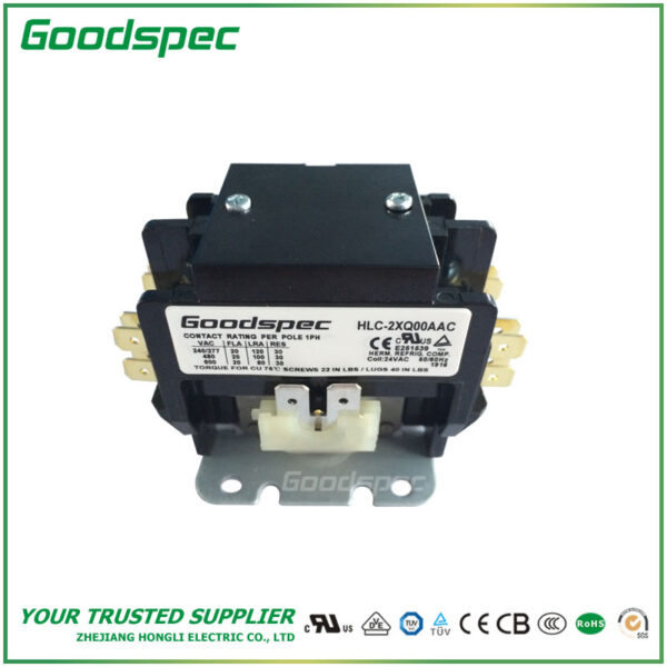HLCY2XQ00AAC(2P/20A/24VAC)Definite Purpose Contactor