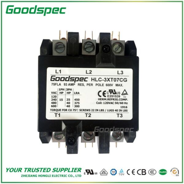 HLC-4XW00CY(4P/20A/380-400V)DEFINITE PURPOSE CONTACTOR