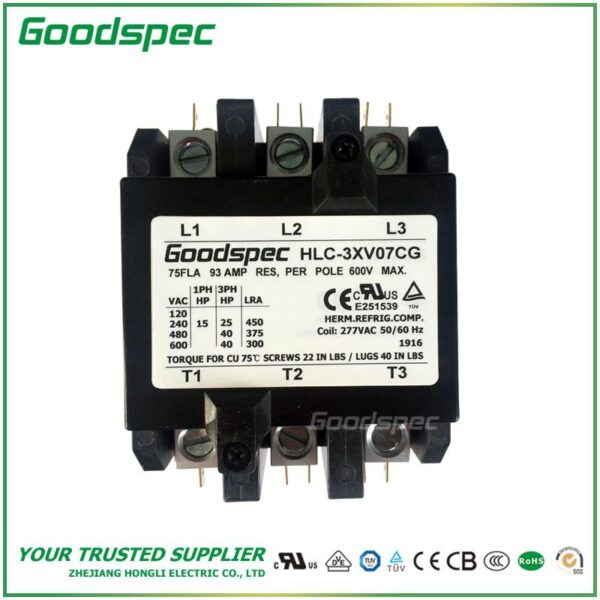 HLC-1NQ04GG(1P/40A/24VAC) DEFINITE PURPOSE CONTACTOR