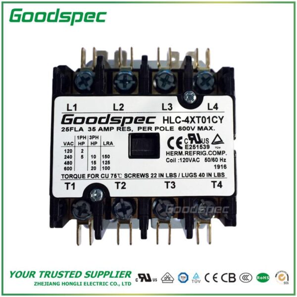 HLC-3XU09CG(3P/90A/208-240VAC)DEFINITE PURPOSE CONTACTOR