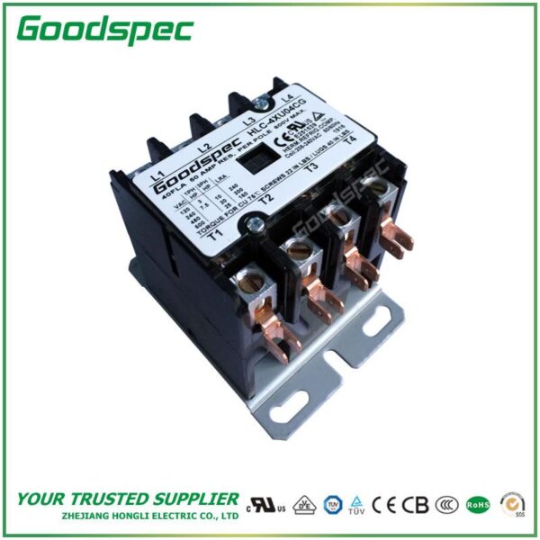 HLC-4XU01CY(4P/25A/208-240V) DEFINITE PURPOSE CONTACTOR