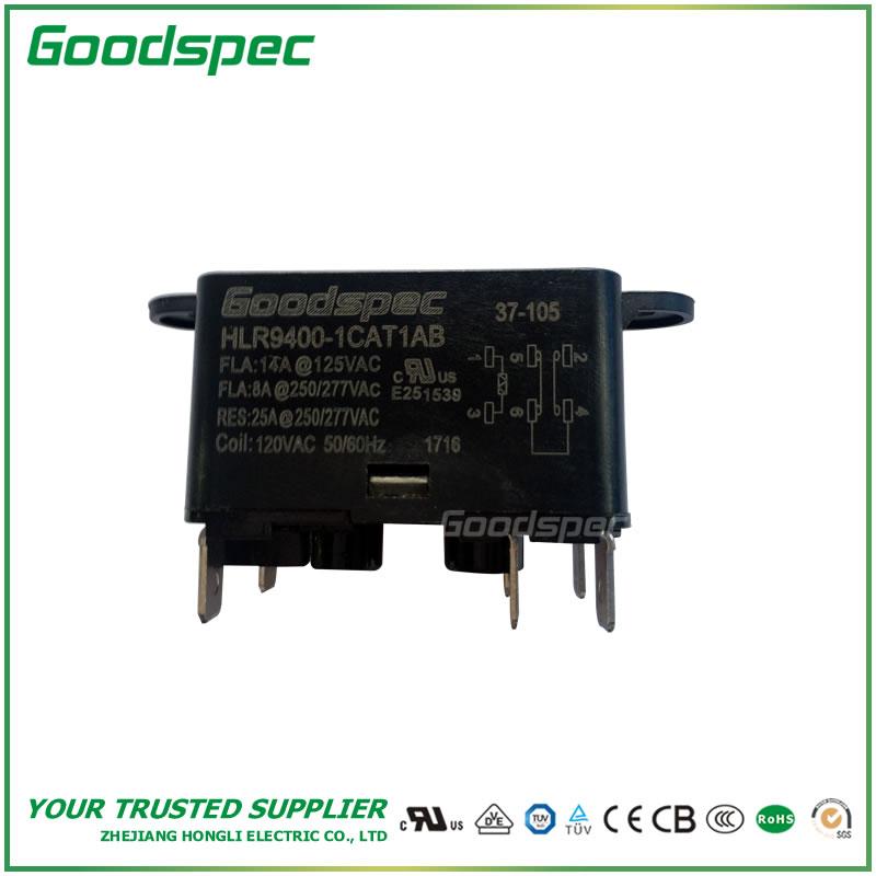 HLR9400-1CAT1AB(SPDT/14A/120VAC)GENERAL PURPOSE FAN RELAY