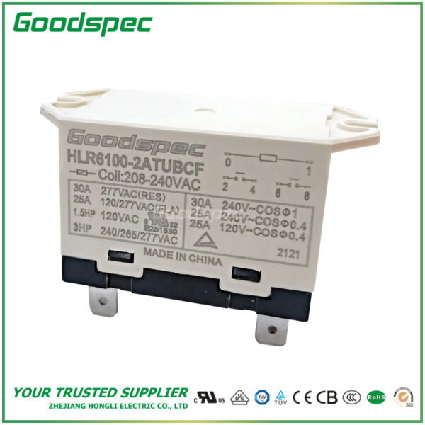 HLR6100-2ATUBCF-VAC208/240 High Power Relay